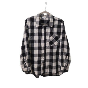 Time and Tru Women's Flannel Long Sleeve Button Up XXL